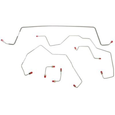Front Brake Line Kit For 02 Jeep Liberty 4x4 No ABS No Traction Control Steel Fine Lines