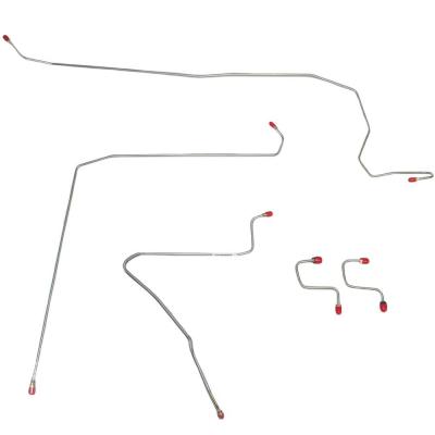 Front Brake Line Kit For 93-95 Jeep Wrangler No ABS Steel Fine Lines