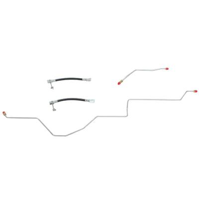 02-08 Dodge Ram 1500, 9.25 Rear Disc No Mega Cab Rear Axle Brake Lines Stainless Fine Lines