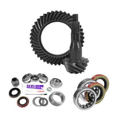 9.75 Inch Ford 3.55 Rear Ring & Pinion, Install Kit, 2.53 Inch Od Axle Bearing & Seal USA Standard