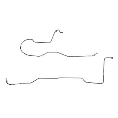 Transmission Cooler Lines For 67-70 Ford Mustang 6 Cylinder C4 2 Piece Set Steel Fine Lines