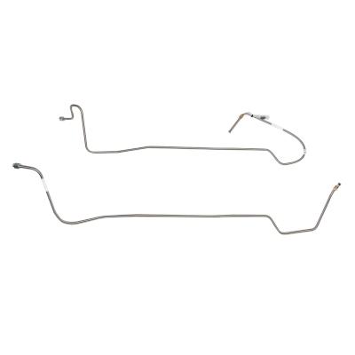 Transmission Cooler Lines For 67-70 Ford Mustang and Mercury Cougar 8 Cylinder C4 2 Piece Set Stainless Fine Lines
