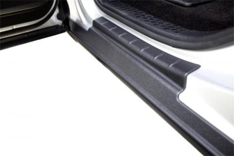 Black Trail Armor Rocker Panel And Sill Plate Covers For 14-18 Silverado/Sierra 1500 (Incl 19 Ld/Ltd) 15-19 Silverado/Sierra Hd Extended Cab, Pair Bushwacker