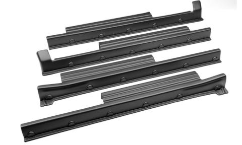Trail Armor Rocker Panel Black For 07-21 Toyota Tundra, Crewmax Incl. Side Panels/Sill Plate Cover Bushwacker