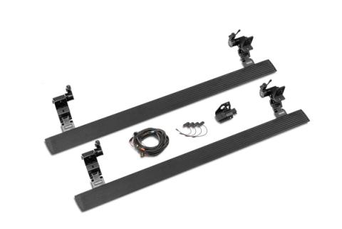 RealTruck VoltStep Electric Running Board Kit Textured Black For 2019-2026 Silverado/Sierra 1500 Go Rhino