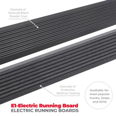 RealTruck VoltStep Electric Running Board Kit Protective Bedliner Coating For 2019-2026 Silverado/Sierra 1500 Go Rhino