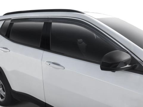 Low Profile Ventvisor Deflector Smoke with Chrome Trim Outside Mount 4 Piece For 2015-2020 Escalade/Tahoe/Yukon Husky Liners