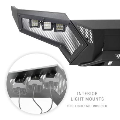 Element Front Bumper with Fixed Light Bar Mount Textured Black 2022-2025 Toyota Tundra Go Rhino