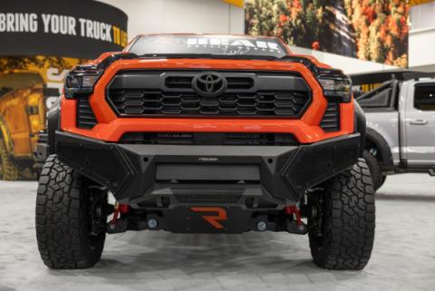 Element Frt Bumper W/Power Actuated Light Bar Mount TextBlack 2024-2026 Toyota Tacoma Go Rhino