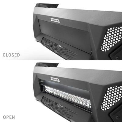 Element Frt Bumper W/Power Actuated Light Bar Mount TextBlack 2024-2026 Toyota Tacoma Go Rhino