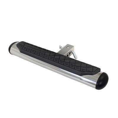 4 Inch Oval Hitch Step Polished Stainless Steel Go Rhino