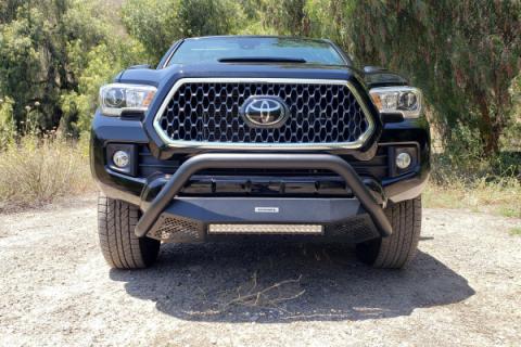 RC4 LR with Mounting Brackets &amp; 20 Inch Light Bar Textured Black 2016-2023 Toyota Tacoma Go Rhino