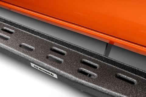RB30 Slim Line Running Boards with Mounting Bracket Kit Protective Bedliner Coating 2015-2018 Silverado/Sierra 2500 HD/3500 HD Go Rhino