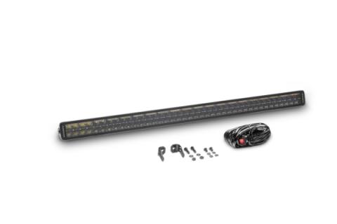 Go Rhino Blackout Combo Series Lights 42 Inch Double Row LED Light Bar With Amber Lighting Black Go Rhino
