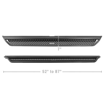 Dominator Xtreme D1 SideSteps With Mounting Bracket Kit Textured Black 2017-2025 Ford F-250/F-350 Go Rhino