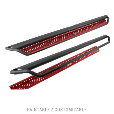 Dominator Xtreme D1 Steps W/Rocker Panel Bracket Kit Text.Black 2024-2026 Toyota Tacoma Go Rhino