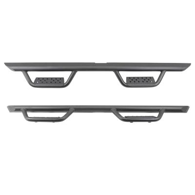 Dominator Xtreme D2 Side Steps with Rocker Panel Mounting Bracket Kit Textured Black 2024-2026 Toyota Tacoma Go Rhino