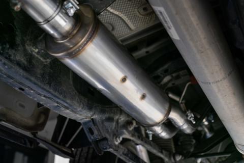 Cat Back Exhaust System Dual Split Rear Black Coated For 19-24 RAM Hemi 1500 5.7L Crew/Quad Cab MBRP