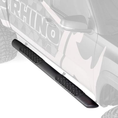 V3 Series Aluminum 5 Inch Elipse Side Steps with Mounting Brackets Textured Black 2005-2026 Nissan Frontier Go Rhino