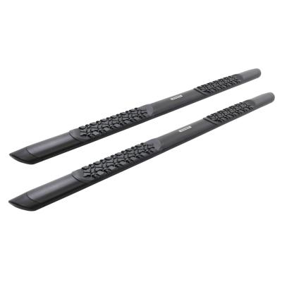 V3 Series Aluminum 5 Inch Elipse Side Steps with Mounting Brackets Textured Black 2005-2026 Nissan Frontier Go Rhino