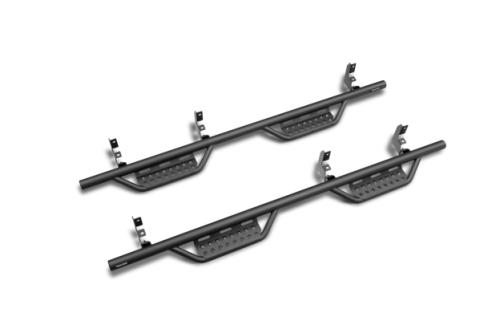 Nerf Step RS Bar Cab Length (2 Steps per Side) 2014-2018 Chevy Silverado/GMC Sierra 1500 Crew Cab Textured Black NFab