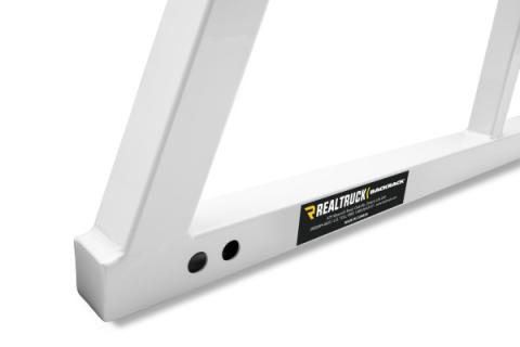 Open Rack White 17-26 F250/350/450 Super Duty Aluminum Body 99-16 F250/350/450 Super Duty Backrack