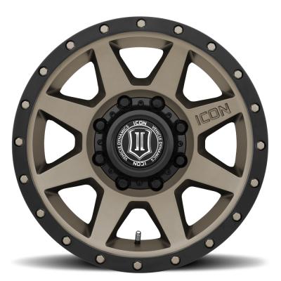 Rebound HD 17 X 8.5 / 8 X 170 6MM Offset 5 Inch Backspace Bronze, ICON Alloys