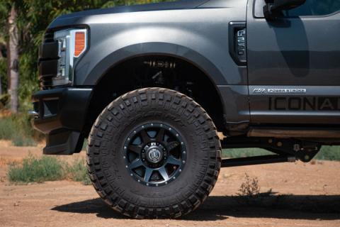 Rebound HD 17 X 8.5 / 8 X 170 6MM Offset 5 Inch Backspace Satin Black, ICON Alloys