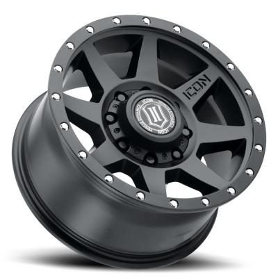 Rebound HD 18 X 9 / 8 X 180 / 12MM / 5.5 Inch Back Space Satin Black, ICON Alloys