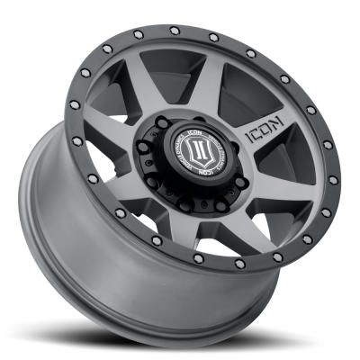 Rebound HD 18 X 9 / 8 X 180 / 12MM / 5.5 Inch Back Space Titanium, ICON Alloys