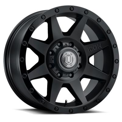 Rebound 20 X 9 / 8 X 180 12MM Offset 5.5 Inch Backspace Double Black, ICON Alloys