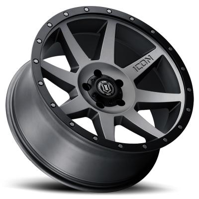 Rebound 20 X 9 / 6 X 5.5 16MM Offset 5.625 Inch Back Space Titanium, ICON Alloys