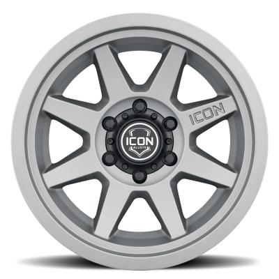 Rebound Six 17 X 8.5 / 6 X 5.5 25MM Offset 5.75 Inch Back Space Charcoal, ICON Alloys