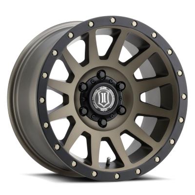 Compression 17 X 8.5 / 6 X 5.5 25MM Offset 5.75 Inch Back Space Bronze, ICON Alloys
