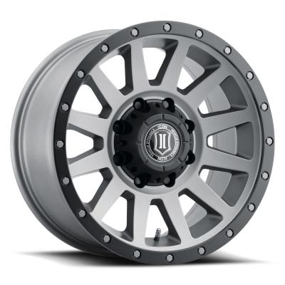 Compression HD 18 X 9 / 8 X 180 12MM Offset 5.5 Inch Backspace Titanium, ICON Alloys