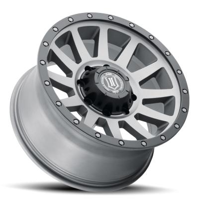 Compression HD 18 X 9 / 8 X 180 12MM Offset 5.5 Inch Backspace Titanium, ICON Alloys