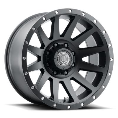 Compression 20 X 10 / 8 X 180 -19MM Offset 4.75 Inch Backspace Satin Black, ICON Alloys