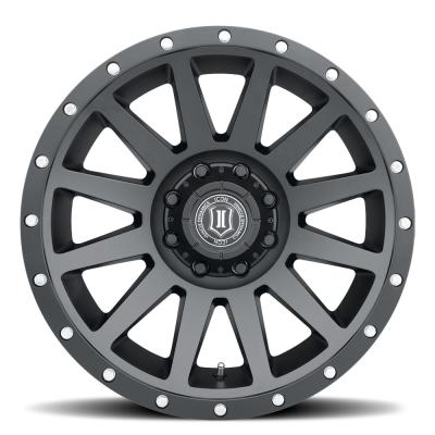 Compression 20 X 10 / 8 X 180 -19MM Offset 4.75 Inch Backspace Satin Black, ICON Alloys