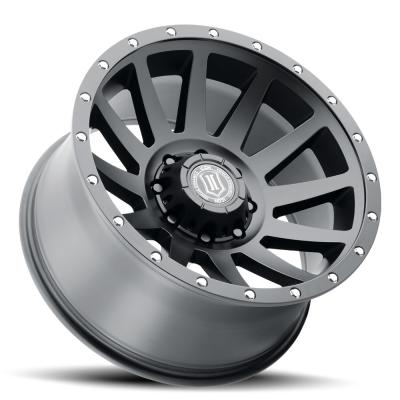 Compression 20 X 10 / 8 X 180 -19MM Offset 4.75 Inch Backspace Satin Black, ICON Alloys