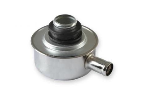 Valve Cover Breather with Logo Push-on style with breather tube chrome Mr Gasket