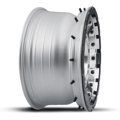 Hammer Pro 17 X 8.5 / 6 X 5.5 0MM Offset 4.75 Inch Back Space Silver Machined W/ Black Ring, ICON Alloys