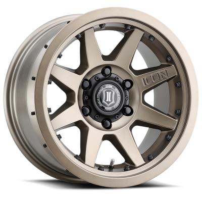 Rebound Pro 17 X 8.5 / 5 X 5.5 0MM Offset 4.75 Inch Back Space 108MM Hub Bore Bronze, ICON Alloys