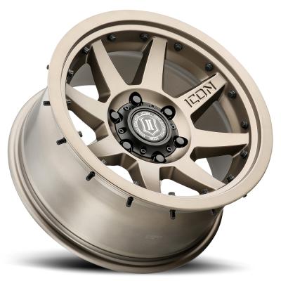 Rebound Pro 17 X 8.5 / 5 X 5.5 0MM Offset 4.75 Inch Back Space 108MM Hub Bore Bronze, ICON Alloys