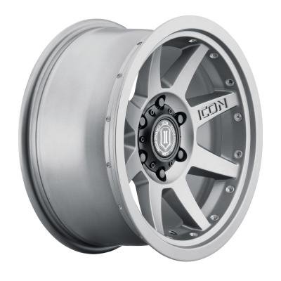 Rebound Pro 17 X 8.5 / 5 X 5.5 0MM Offset 4.75 Inch Back Space 108MM Hub Bore Titanium, ICON Alloys
