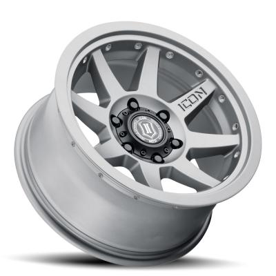 Rebound Pro 17 X 8.5 / 5 X 5.5 0MM Offset 4.75 Inch Back Space 108MM Hub Bore Titanium, ICON Alloys