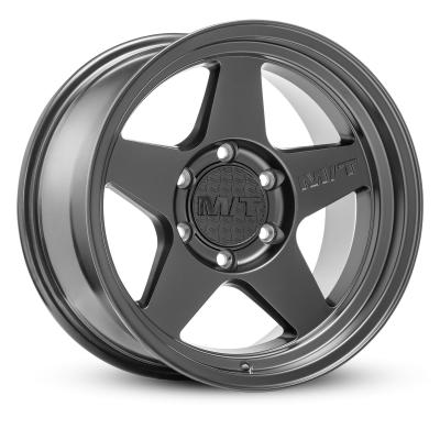 MT Open 5 Wheel 18x9 5 x 6x5.5 Hub Bore 4.256 Satin Black Mickey Thompson