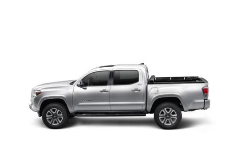 TruXport Tonneau Cover Black Compatible with Cargo Channel System 2007-2013 Toyota Tundra with Track System 5 Foot 6 Inch Bed Truxedo