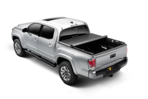 TruXport Tonneau Cover Black 2022-2026 Toyota Tundra 6 Foot 7 Inch Bed with Deck Rail System Truxedo
