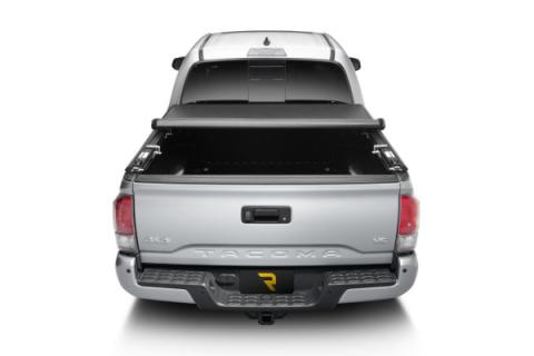 TruXport Tonneau Cover Black 2022-2026 Toyota Tundra 6 Foot 7 Inch Bed with Deck Rail System Truxedo