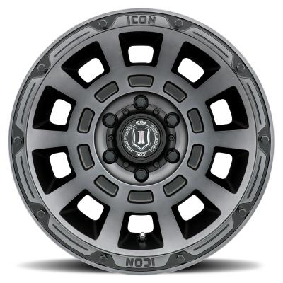 Thrust SMK 17 X 8.5 / 6 X 120 / 0 MM / 4.75 Inch Back Space Satin Black, ICON Alloys